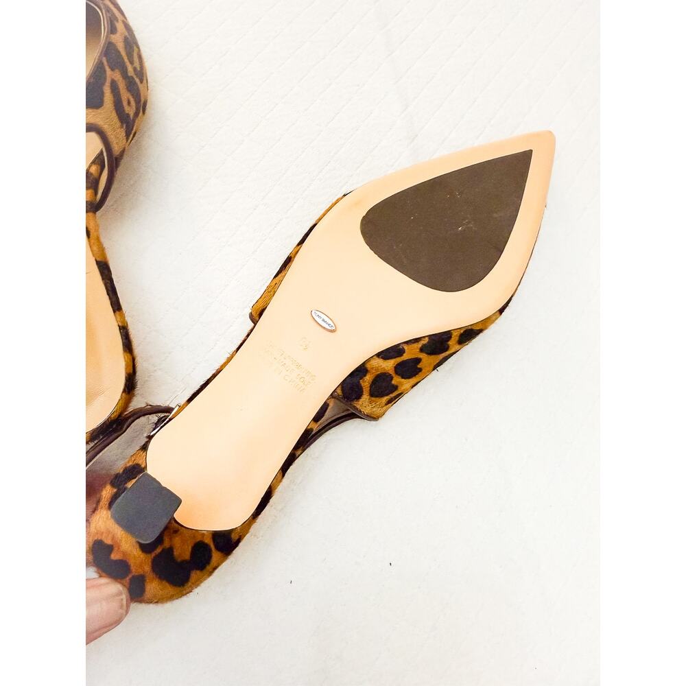 Tony Bianco Leopard Print Slingback Heels Kitten Heel Pointy Toe NWOB Size 8.5 - Picture 3 of 6